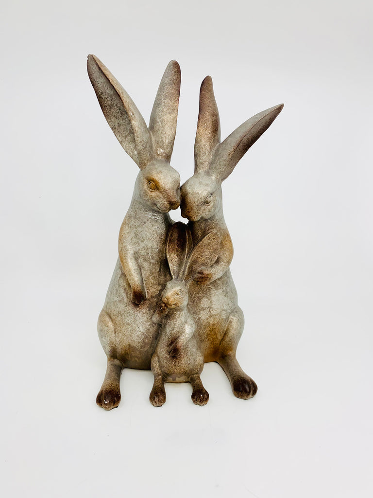 Rabbit Family (Grey/Brown) 30cm